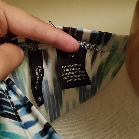 Special occasion shades of teal womens dress - Picture 4 of 4